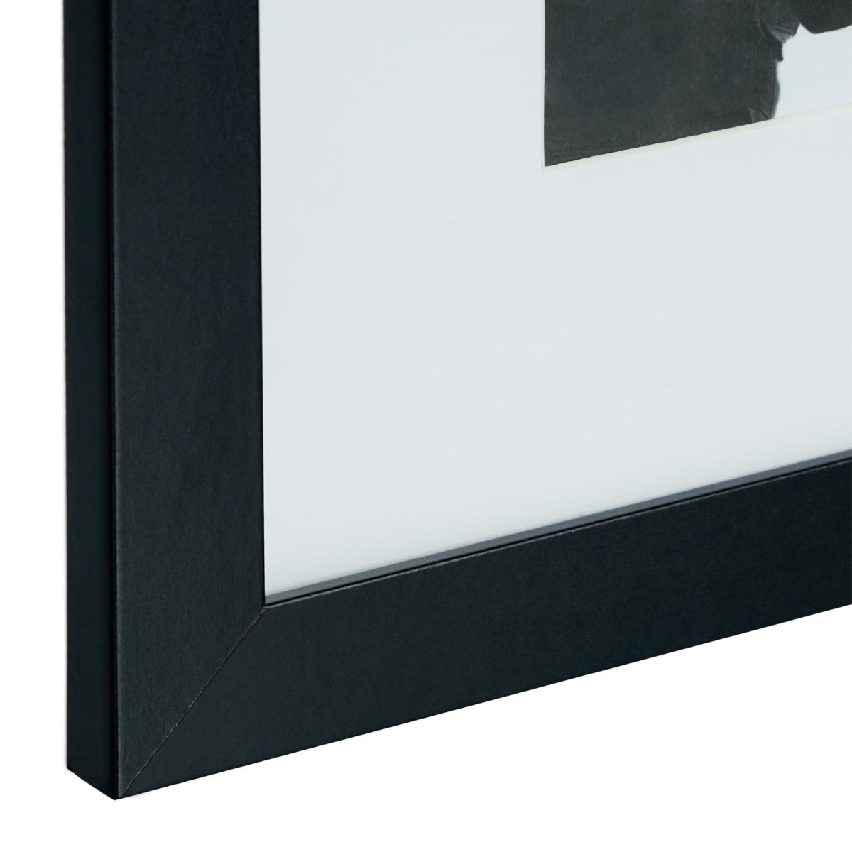 Set rame foto, 7 bucati, dimensiuni diferite, negru, MDF/sticla - imagine 7