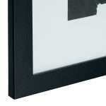 Set rame foto, 7 bucati, dimensiuni diferite, negru, MDF/sticla - imagine 7