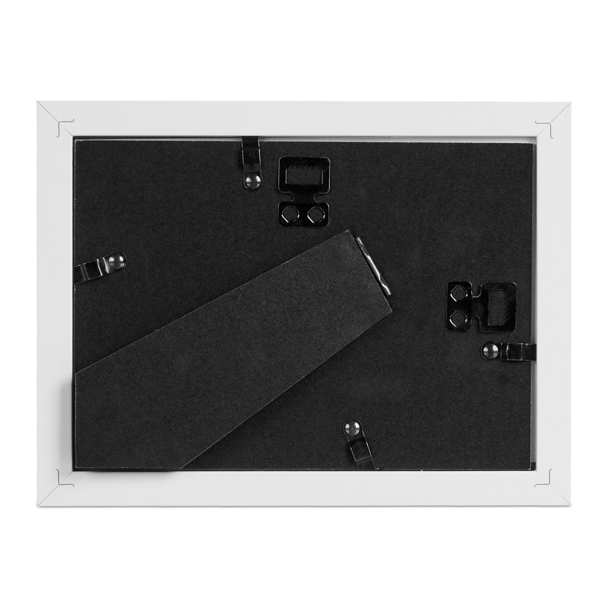 Set rame foto, 7 bucati, dimensiuni diferite, alb, MDF/sticla - imagine 4