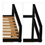 Raft baie cu cos de rufe Relaxdays, negru, 89.5 x 39 x 32.5 cm - imagine 7