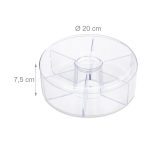 Cutie depozitare ceai Relaxdays, din plastic, cu 6 compartimente, 7,5 x 20 cm - imagine 4