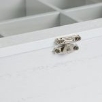 Cutie pentru ceai, din lemn, Relaxdays, alb, 7 compartimente, 6 x 25 x 25.5 cm - imagine 6