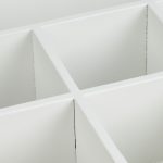Cutie pentru ceai, din lemn, Relaxdays, alb, 7 compartimente, 6 x 25 x 25.5 cm - imagine 7