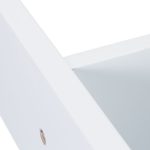 Raft pentru frigider, atasare laterala, cu 5 carlige si 3 rafturi, din lemn MDF si otel, marime 74 x 42 x 20 cm - imagine 7