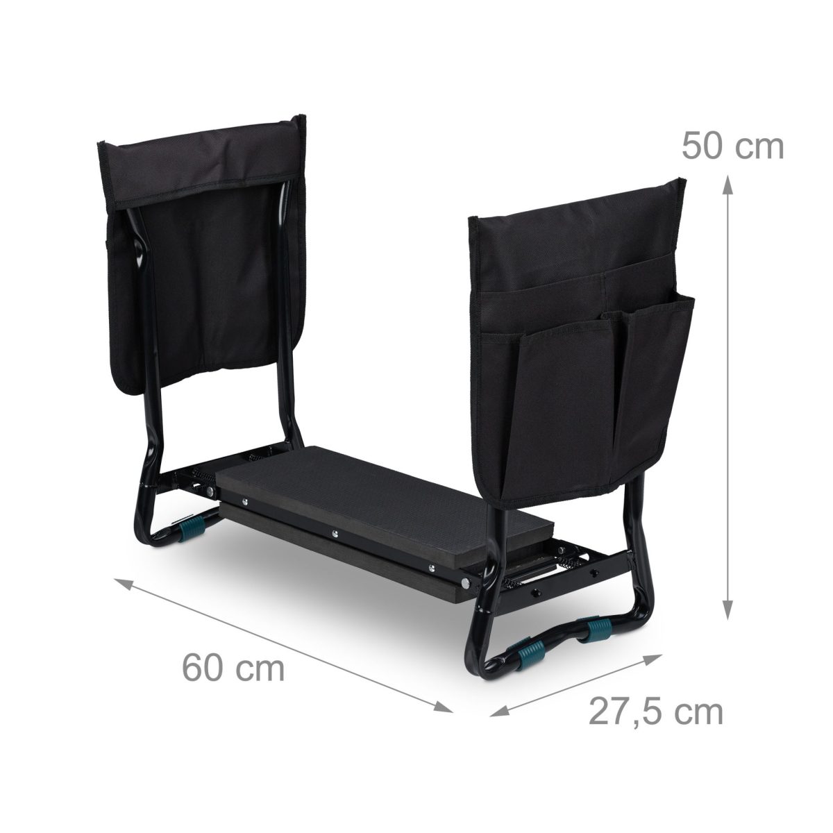 Scaun gradinarit cu pernuta de genunchi, max. 150 kg, Relaxdays - imagine 4