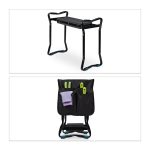 Scaun gradinarit cu pernuta de genunchi, max. 150 kg, Relaxdays - imagine 6