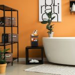 Raft organizare, 2 compartimente, suport depozitare bucatarie/baie, 39,5 x 25 x 40,5 cm, negru - imagine 5