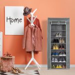 Pantofar tip dulap, Relaxdays, gri, pentru 24 perechi, 140 x 60 x 30 cm - imagine 2