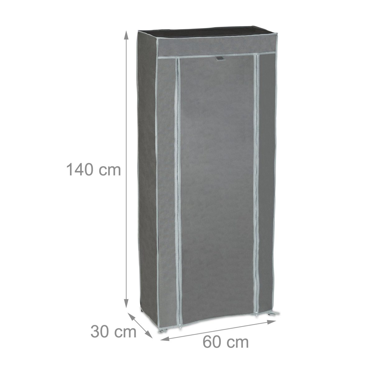 Pantofar tip dulap, Relaxdays, gri, pentru 24 perechi, 140 x 60 x 30 cm - imagine 4