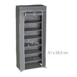 Pantofar tip dulap, Relaxdays, gri, pentru 24 perechi, 140 x 60 x 30 cm - imagine 5