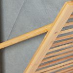 Dulap utilitar Relaxdays, cos rufe cu etajera, bambus, natur, 95 x 40 x 30 cm - imagine 8