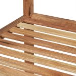 Raft universal, etajera cu 5 polite, din lemn, 145 x 36 x 36 cm, maro - imagine 7