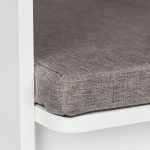 Noptiera cu pat pentru animale de companie, 45 x 40 x 44,5 cm, MDF /poliester, alb - imagine 7