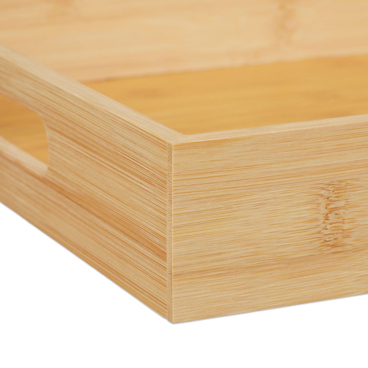 Tava servire din bambus, dimensiuni 5,5 x 40 x 30 cm, Relaxdays - imagine 7