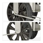 Scaun gradinarit cu roti, negru - imagine 5