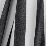 Hamac suspendat din bumbac, sarcina maxima 150 kg, interior/exterior, 150 x 100 x 40 cm, alb/negru - imagine 7