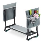 Scaun gradinarit cu pernuta de genunchi, max. 150 kg, gri