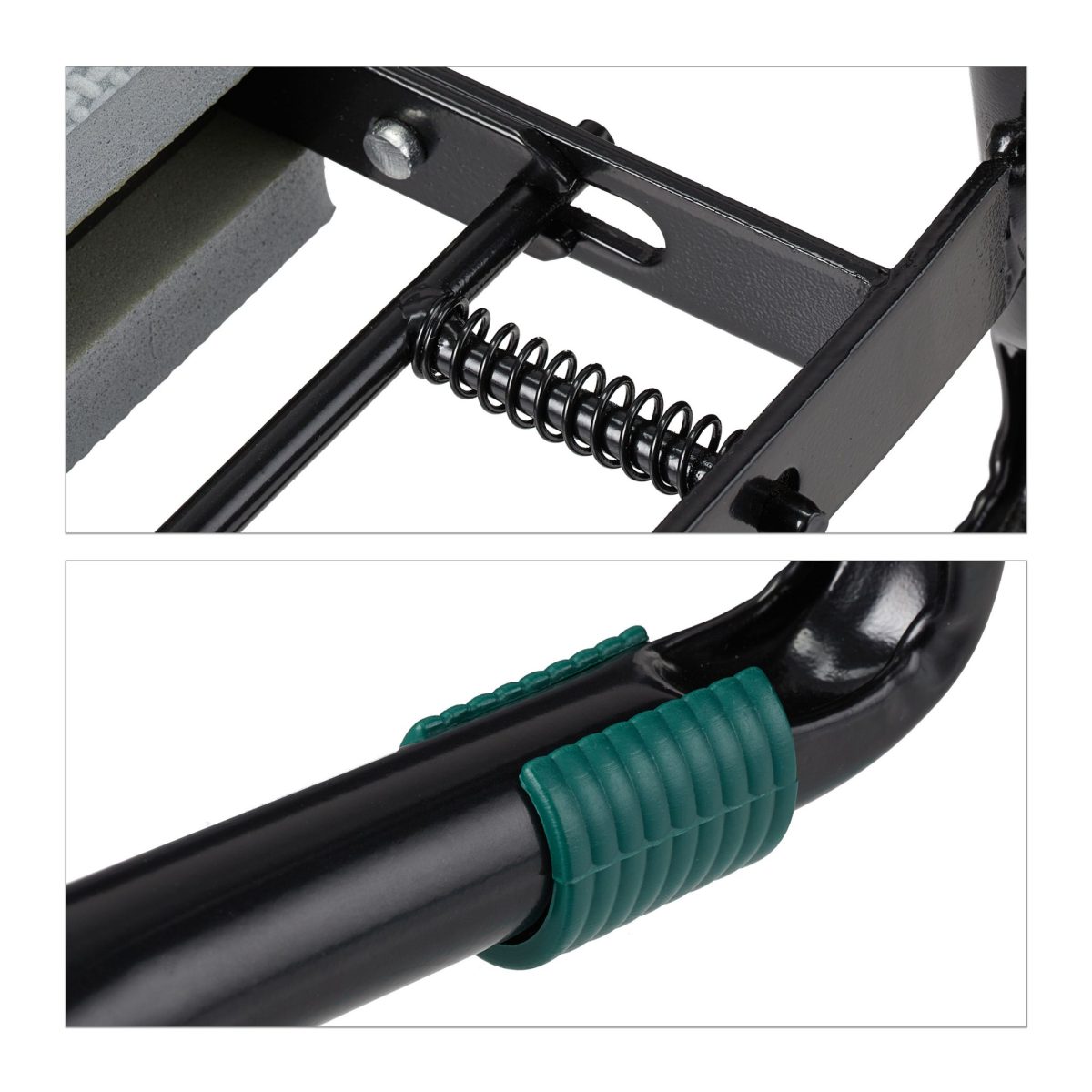 Scaun gradinarit cu pernuta de genunchi, max. 150 kg, gri - imagine 9