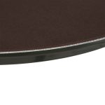 Tava servire rotunda, cu suprafata cauciuc anti-alunecare, plastic, 2 x 35 cm, maro - imagine 9