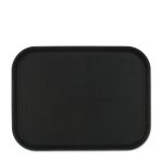 Tava servire dreptunghilara, cu suprafata cauciuc anti-alunecare, 2 x 41 x 30 cm, negru