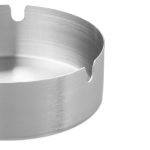 Set 2 scrumiere metalice, simple, 3,5 x 10 cm, gri - imagine 6