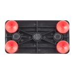 Set 3 perii pentru spalat sticle si pahare, cu 4 ventuze pentru fixare, alb/negru, 22 x 18,5 x 10 cm - imagine 6