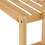 Raft de depozitare din bambus, 4 niveluri, multifunctional, la intrare, baie, camera de zi, balcon, bucatarie,116,5 x 38 x 39,5 cm - imagine 7
