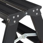 Scara pliabila ultralight, 2 trepte, platforma, max 120 kg, aluminiu, 39 x 38 x 40 cm - imagine 2