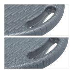 Set 2 scaune pliabile, din ratan, cardu metalic, pentru gradina, camping, terasa, 46 x 32 x 29 cm - imagine 7