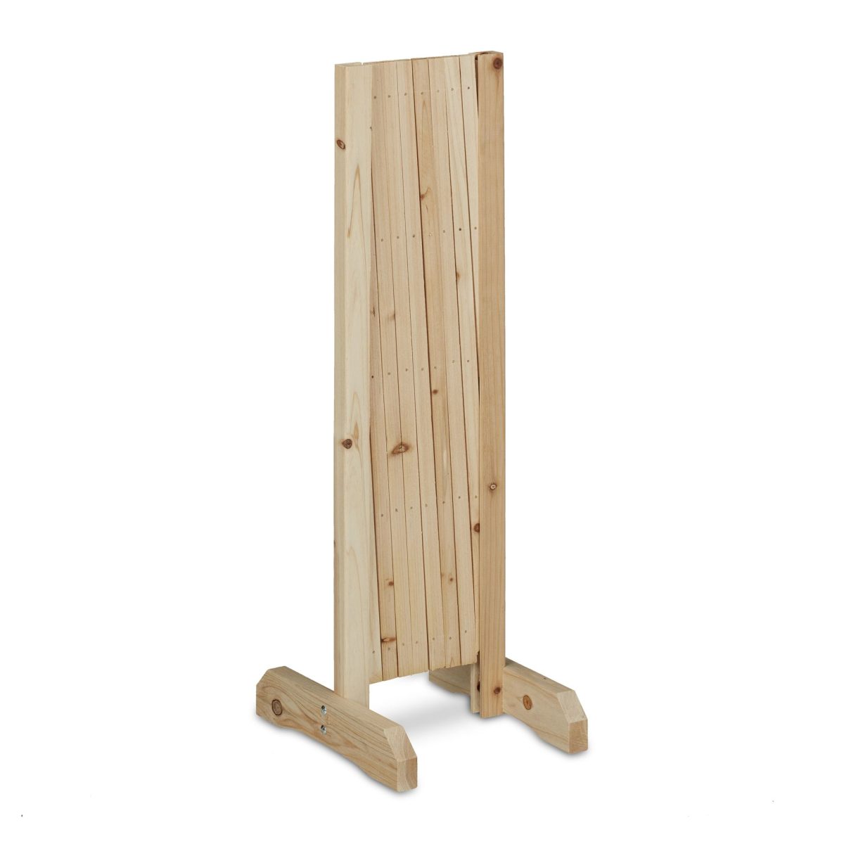 Gard cu zabrele de gradina, extensibil pana la 73 x 180 x 28, lemn de brad, pliabil, pentru plante cataratoare, vita de vie, maro deschis - imagine 6