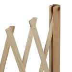 Gard cu zabrele de gradina, extensibil pana la 73 x 180 x 28, lemn de brad, pliabil, pentru plante cataratoare, vita de vie, maro deschis - imagine 8