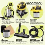 Aspirator Monzana® aspirare umeda-uscata, 2200W, putere aspirare 18 kPa, functie suflare, recipient 30L, filtru HEPA - imagine 6