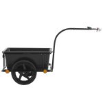 Remorca bicicleta pentru marfuri/ 6 elemente reflectorizante atasate, negru,Juskys - imagine 18