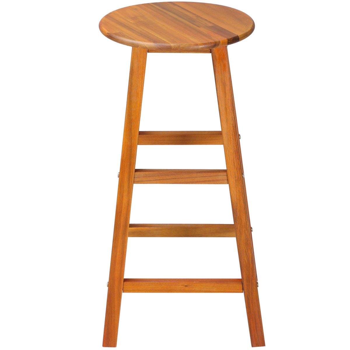Scaune de bar din lemn,set de 2, stabile si elegante, 34 cm x 34 cm x 76, maro - imagine 3