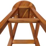 Scaune de bar din lemn,set de 2, stabile si elegante, 34 cm x 34 cm x 76, maro - imagine 5