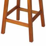Scaune de bar din lemn,set de 2, stabile si elegante, 34 cm x 34 cm x 76, maro - imagine 7