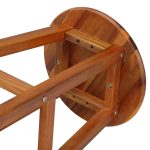 Scaune de bar din lemn,set de 2, stabile si elegante, 34 cm x 34 cm x 76, maro - imagine 10