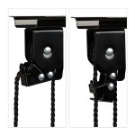 Suport bicicleta pentru tavan cu scripete, maxim 20 kg, negru, Relaxdays - imagine 7