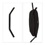 Suport bicicleta pentru tavan cu scripete, maxim 20 kg, negru, Relaxdays - imagine 8