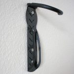 Set 2 suporturi de perete pentru biciclete, 26,5 x 10 x 12 cm, capacitate aprox. 25 kg, otel, negru, Relaxdays - imagine 5