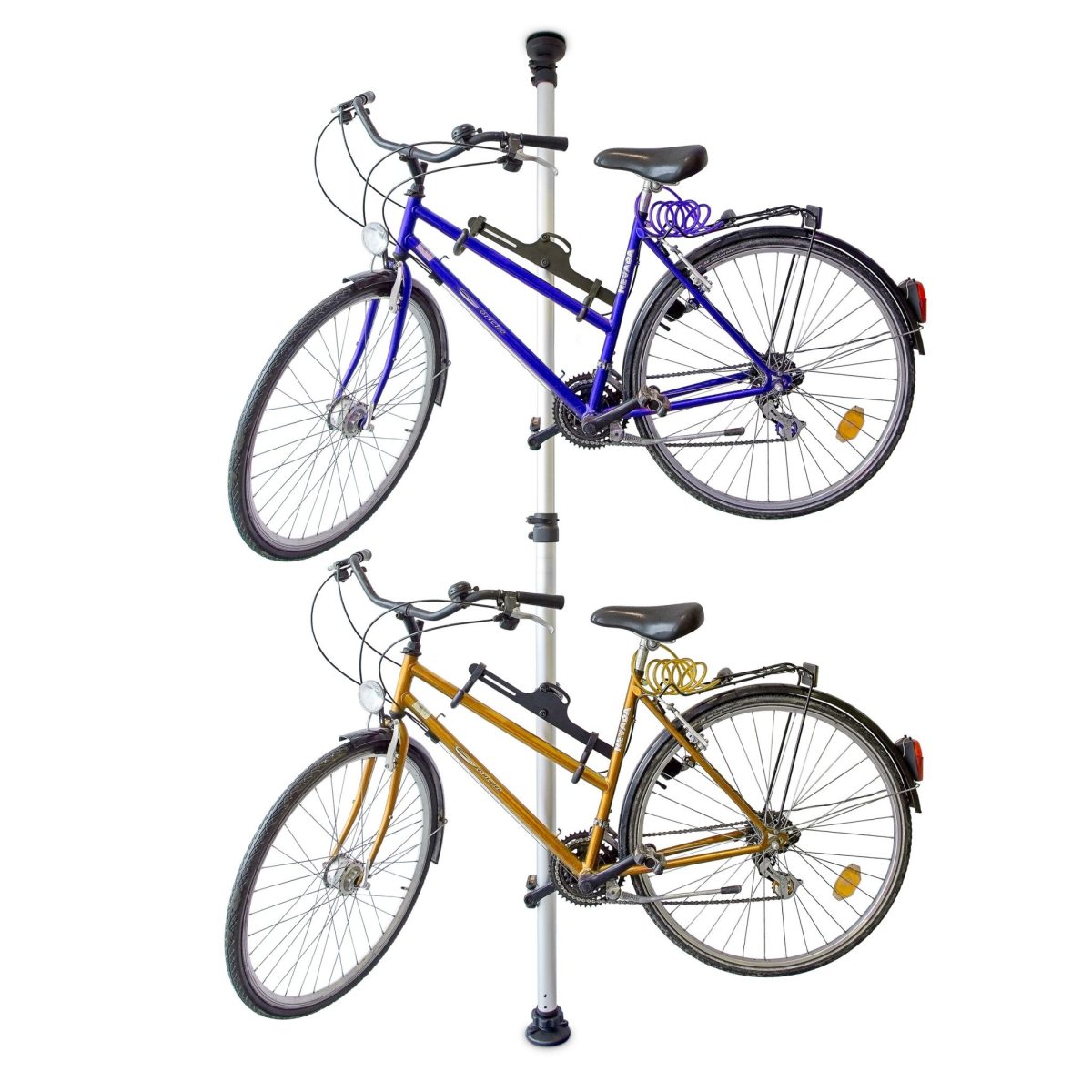 Suport telescopic pentru 2 biciclete, max. 40 kg, aluminiu - imagine 2