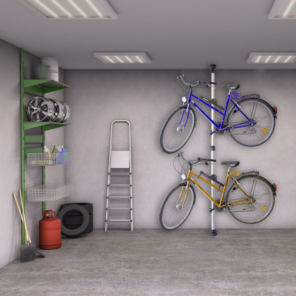 Suport telescopic pentru 2 biciclete, max. 40 kg, aluminiu - imagine 3