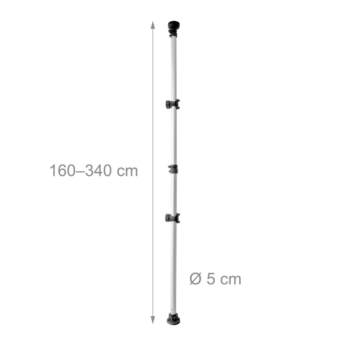Suport telescopic pentru 2 biciclete, max. 40 kg, aluminiu - imagine 4