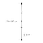 Suport telescopic pentru 2 biciclete, max. 40 kg, aluminiu - imagine 4