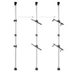 Suport telescopic pentru 2 biciclete, max. 40 kg, aluminiu - imagine 5