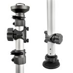 Suport telescopic pentru 2 biciclete, max. 40 kg, aluminiu - imagine 6