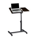 Stand laptop ajustabil, Relaxdays, maro inchis/negru, 60 x 40 cm