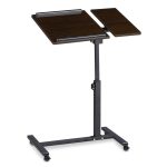 Stand laptop ajustabil, Relaxdays, maro inchis/negru, 60 x 40 cm - imagine 3
