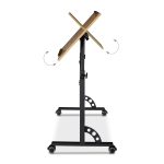 Masa stand laptop multifunctionala, tip birou, inaltime reglabila 80-110 cm, blat din MDF, natur, 100 x 50 cm - imagine 6