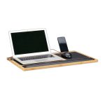 Masuta/Suport/Stand laptop Relaxdays, multifunctional, 600x400x20 mm, lemn de bambus natural